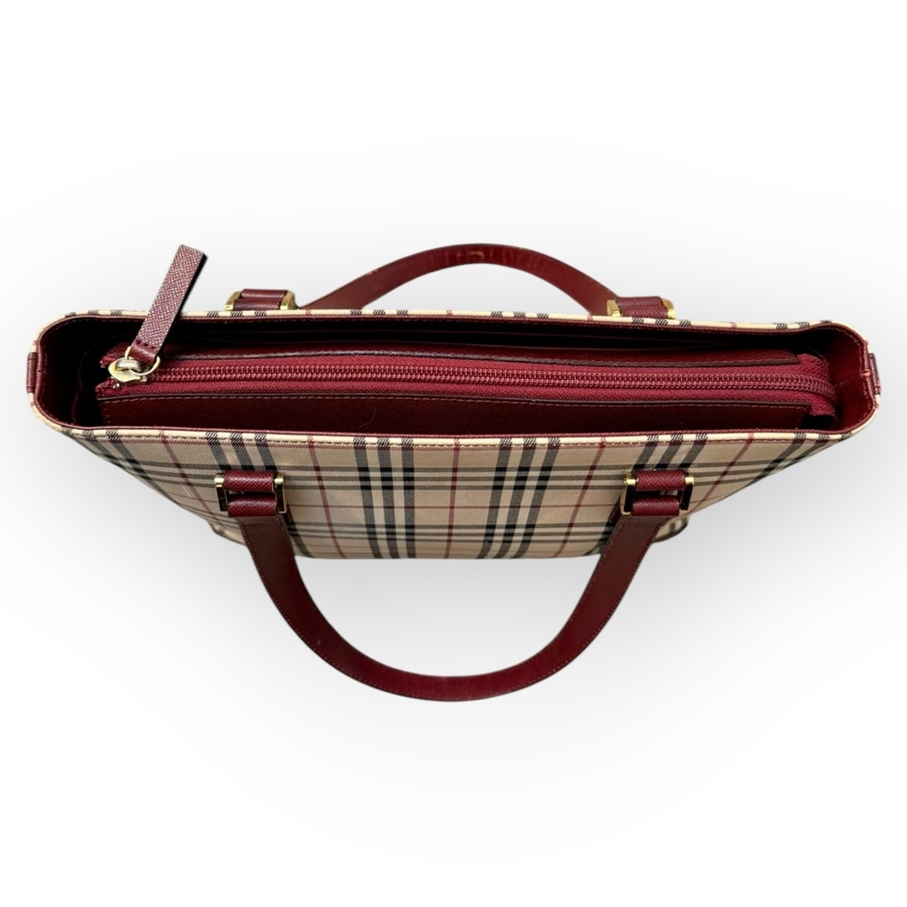 BURBERRY Nova Check Tote Handbag - Picture 13 of 16
